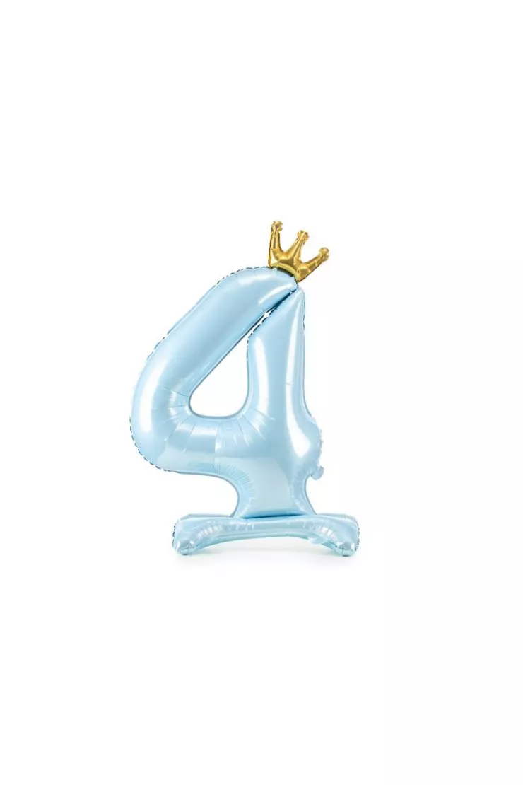 Stojący balon foliowy 4 błękitny