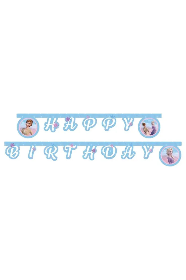 Banner Frozen 2: Wind Spirit - Happy Birthday