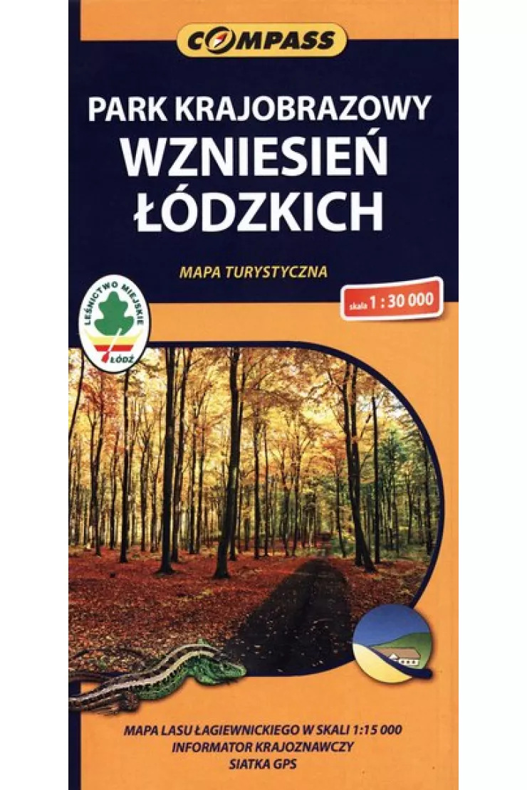 Mapa turystyczna Park Krajobrazowy Wzniesień Łódzkich 1:30 000 miniaturka