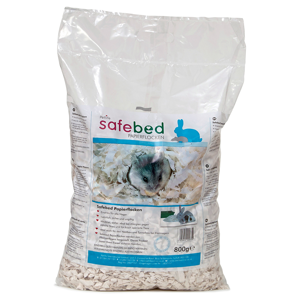 Petlife Safebed podściółka z włókien roślinnych - 3 x 800 g