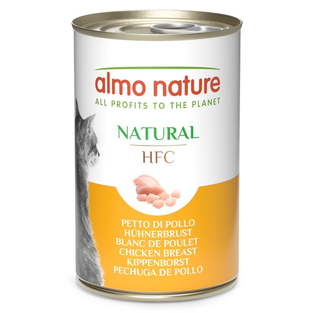 Korzystny pakiet Almo Nature HFC, 12 x 140 g - Pierś z kurczaka