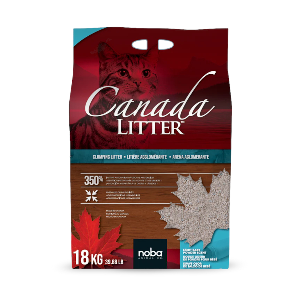 Canada Litter o zapachu pudru dla niemowląt - 2 x 18 kg