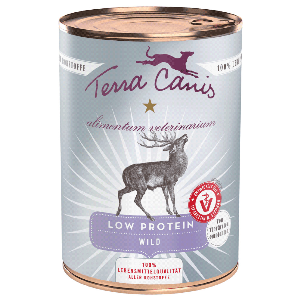 Korzystny pakiet Terra Canis Alimentum Veterinarium Low Protein, 12 x 400 g - Dziczyzna