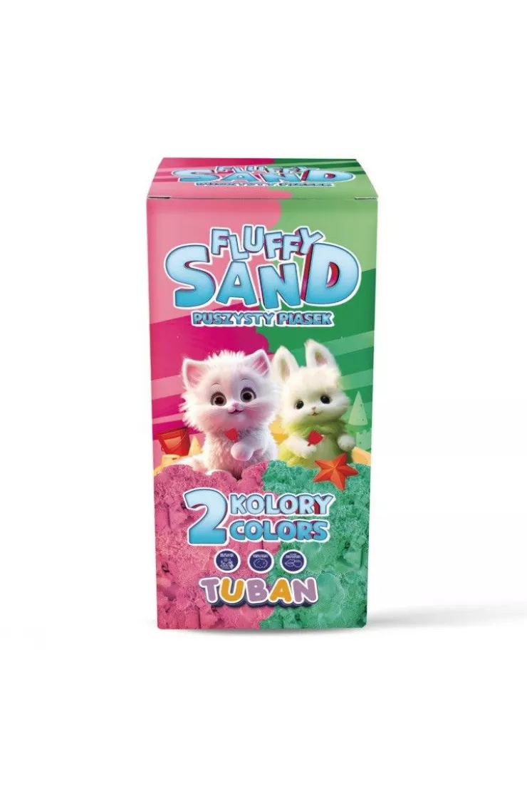 Fluffy Sand 2x70g różowy/zielony