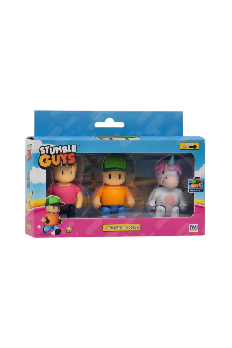 Stumble Guys Mini Action Figures 3 Pack Mr. Stumble Ms. Stumble Sprinkles