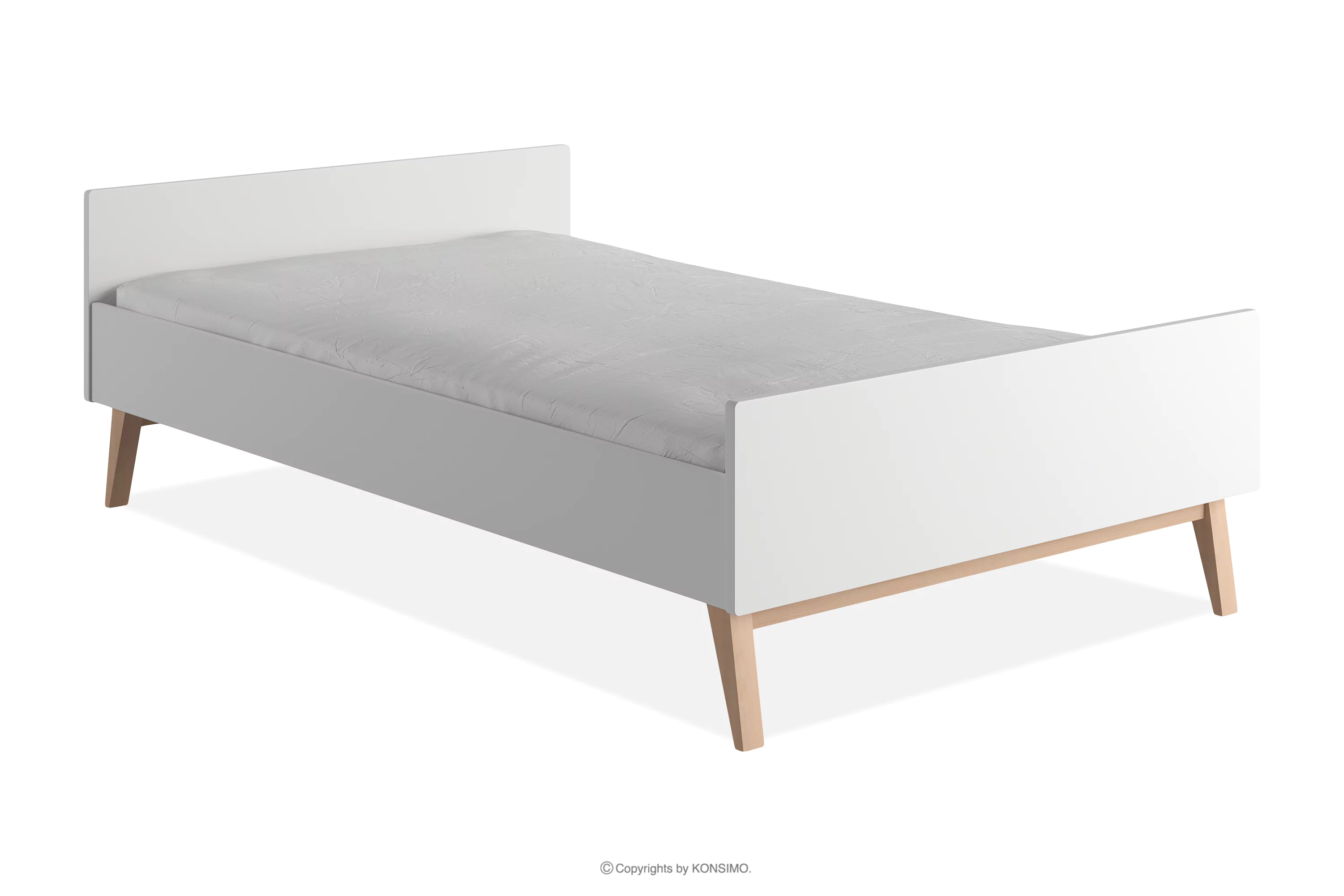 Łóżko 200x120 białe DAMBI