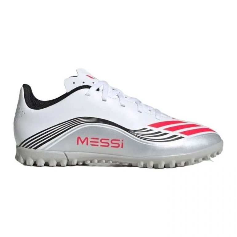 Buty piłkarskie adidas F50 Messi Club Tf JP7453 białe miniaturka