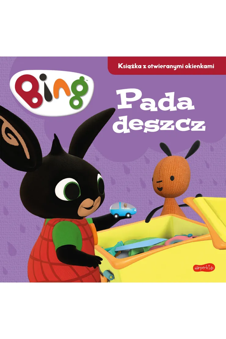 Bing. Pada deszcz. Książka z otwieranymi okienkami