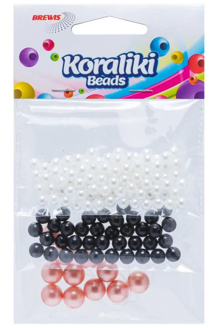 Koraliki do nawlekania 3 kolory 36g