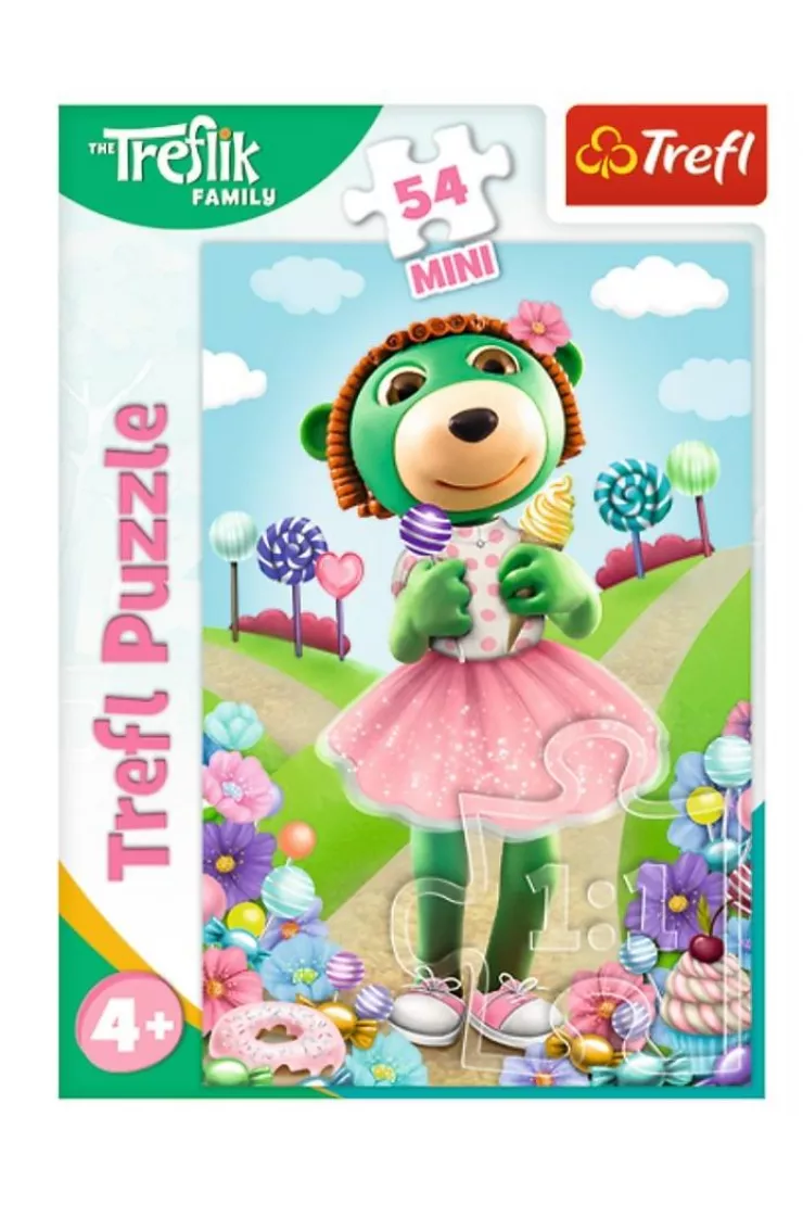 Puzzle mini 54 el. Wesoły świat Treflików 1 miniaturka