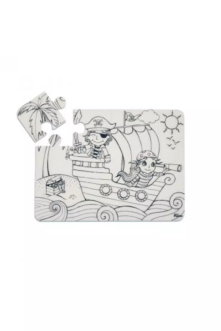 Funny puzzle Wyspa piratów 25x19 cm