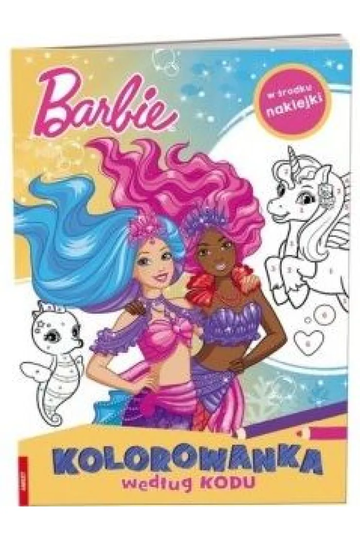 BARBIE DREAMTOPIA. KOLOROWANKA WEDŁUG KODU