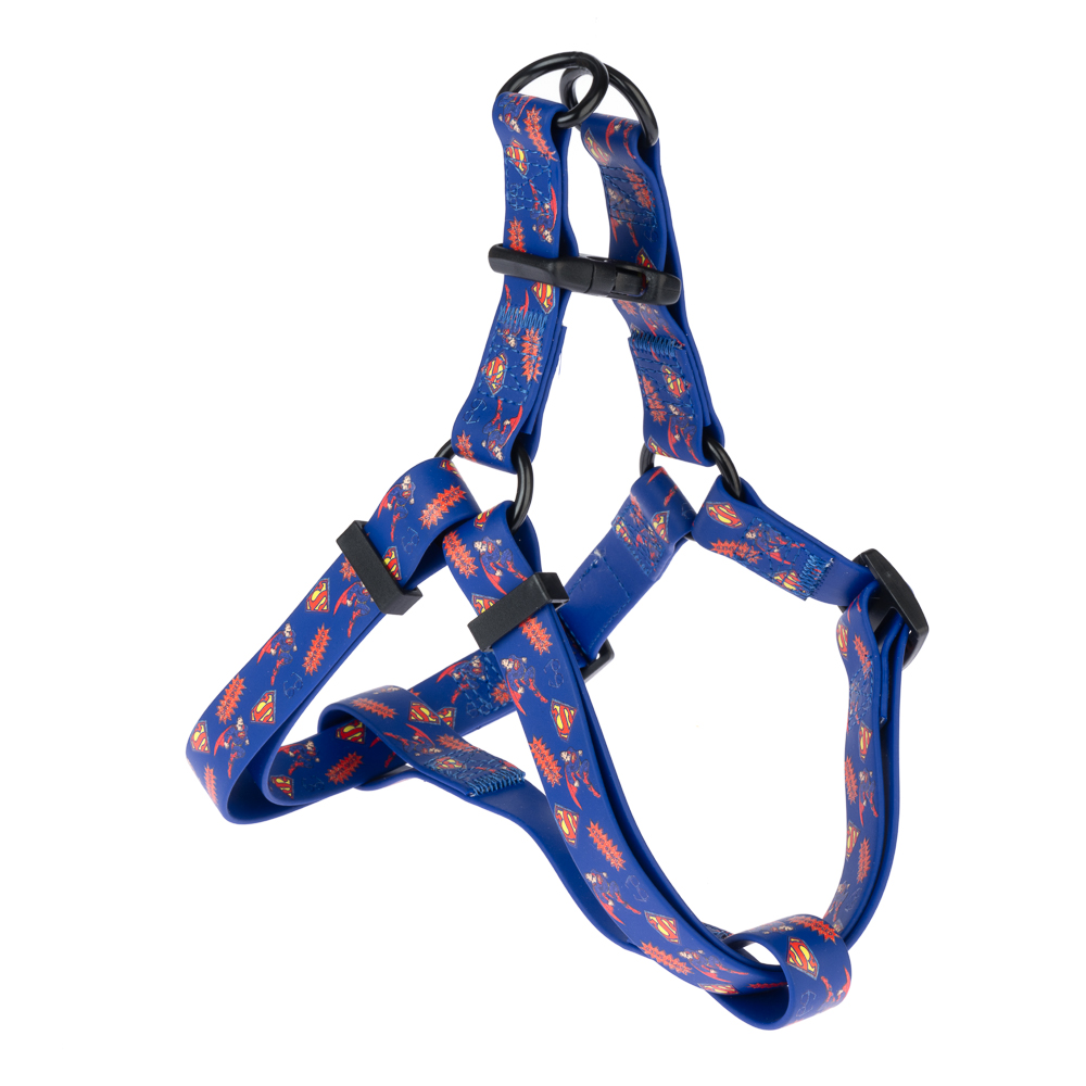 DC Superman szelki dla psa, niebieskie - Rozmiar M: obw. klatki piersiowej 51-66 cm
