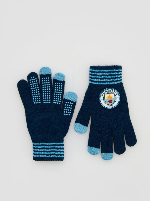 Reserved - Rękawiczki Manchester City - granatowy