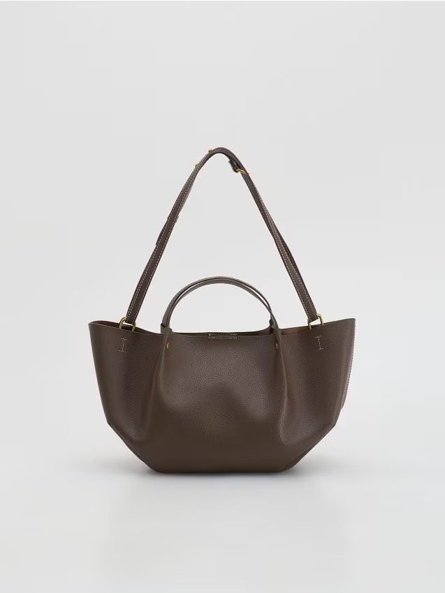 Reserved - Torebka shopper - brązowy