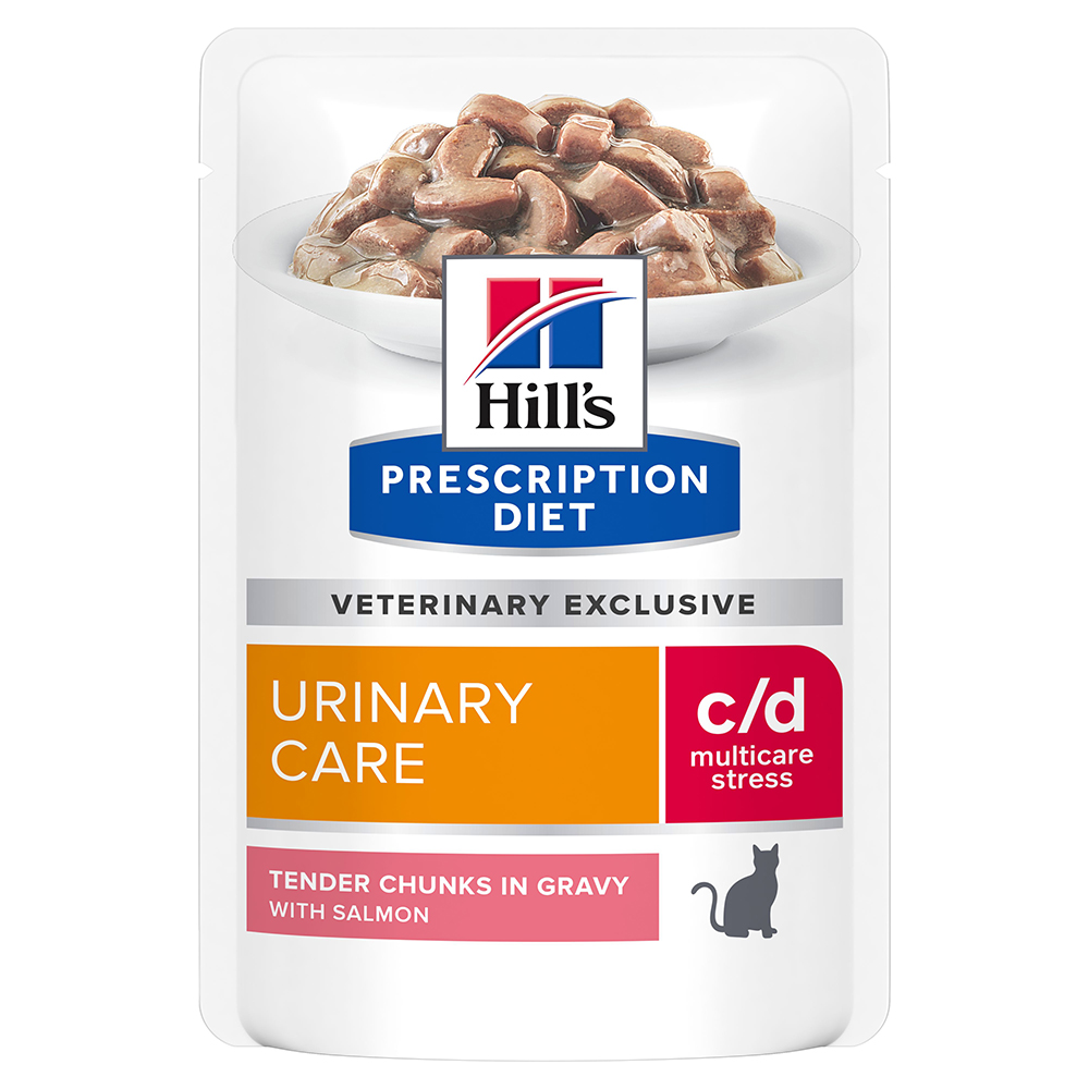 36 x 85 g / 72 x 82 g / 72 x 156 g Hill's Prescription Diet, karma mokra dla kota w super cenie! - c/d Multicare Stress Urinary Care, łosoś, 36 x 85 g