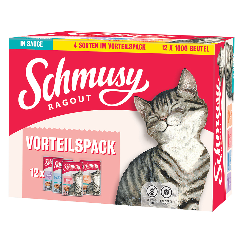 Pakiet mieszany Schmusy Ragout w sosie - 24 x 100 g