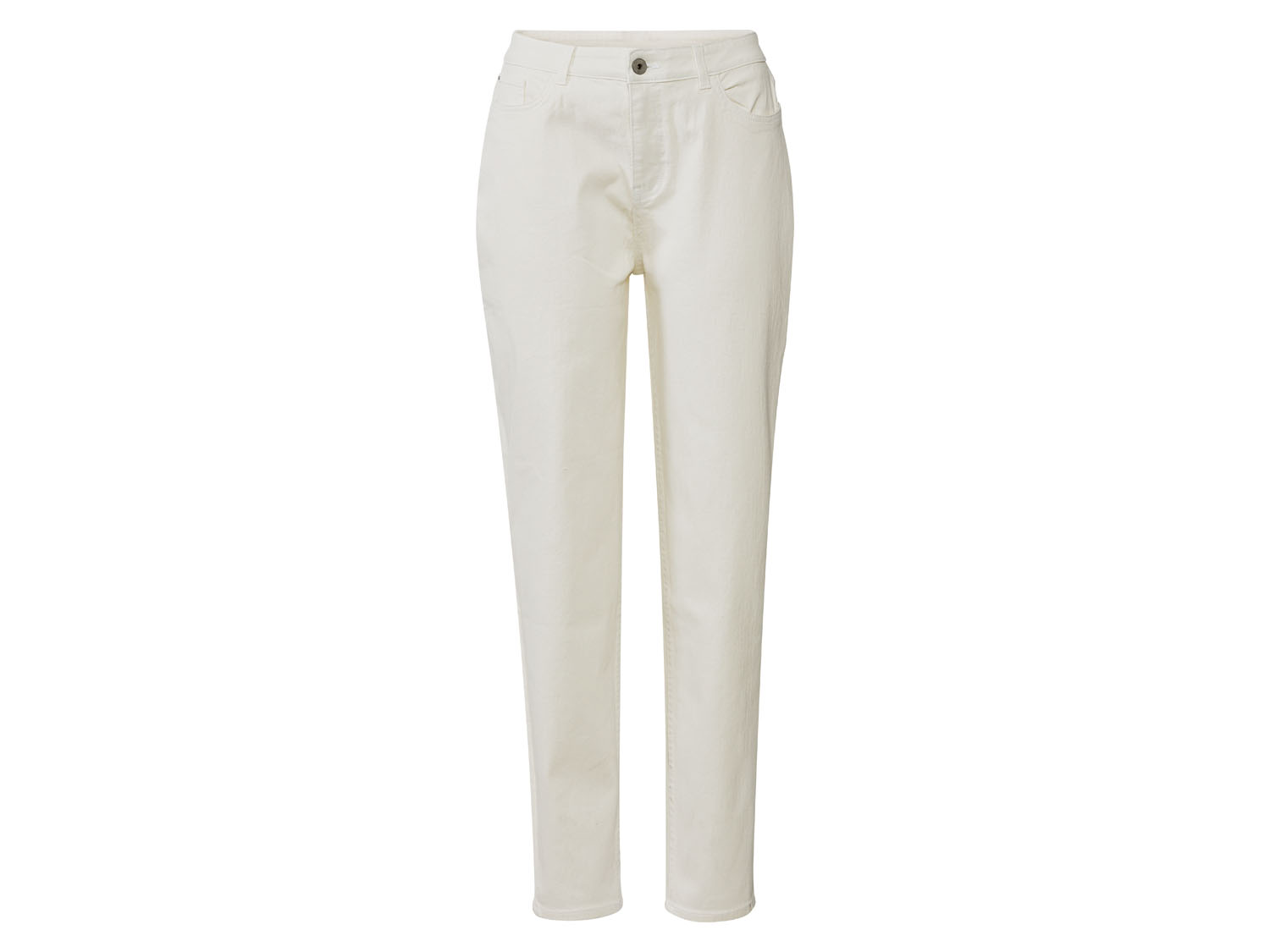 esmara® Jeansy damskie mom fit (Kremowy, 40)