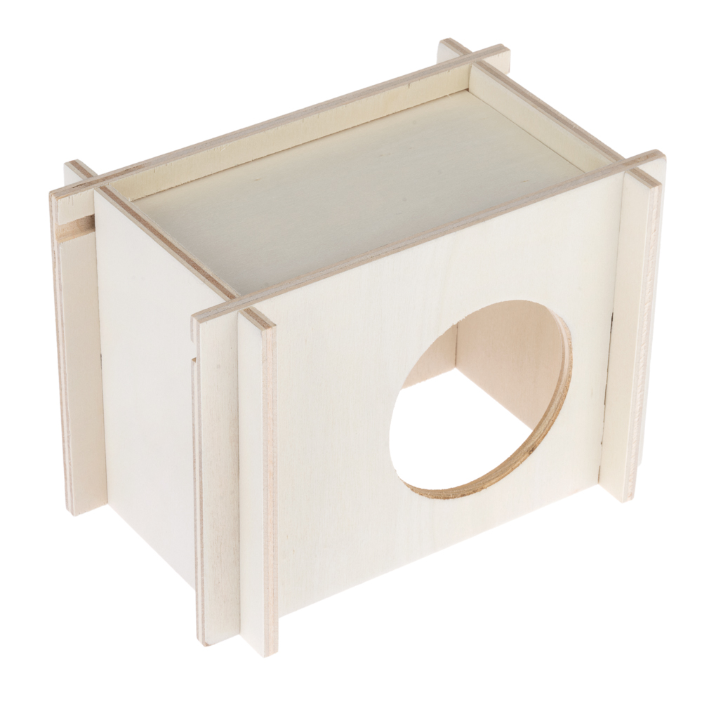 TIAKI domek dla małych zwierząt  - Rozmiar S: dł. x szer. x wys.: 17 x 11 x 12 cm (chomiki, myszy itp.) miniaturka