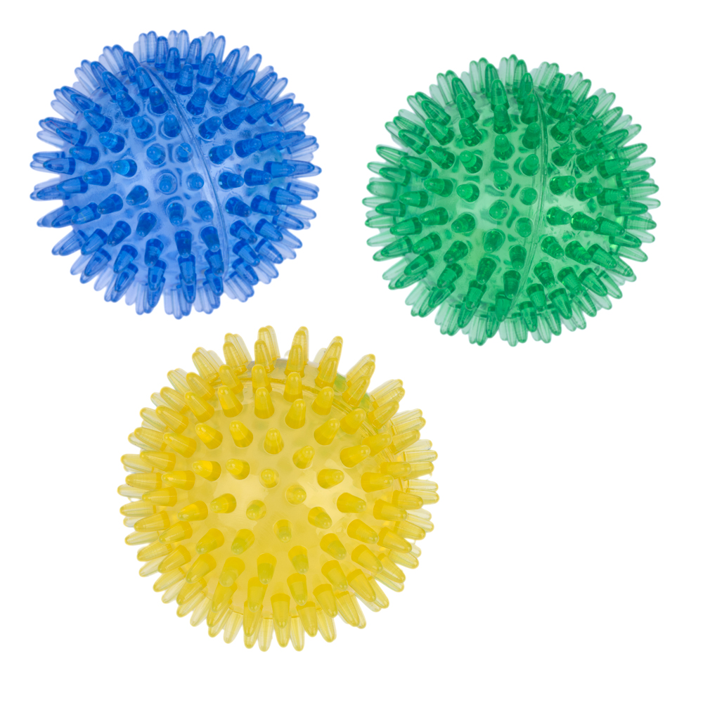 zooplus basics zestaw piłek z kolcami - 3 szt. miniaturka