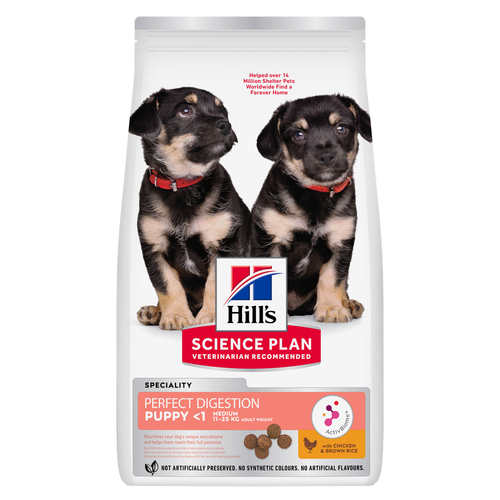 Hill's Science Plan Medium Puppy Perfect Digestion - 2 x 14 kg