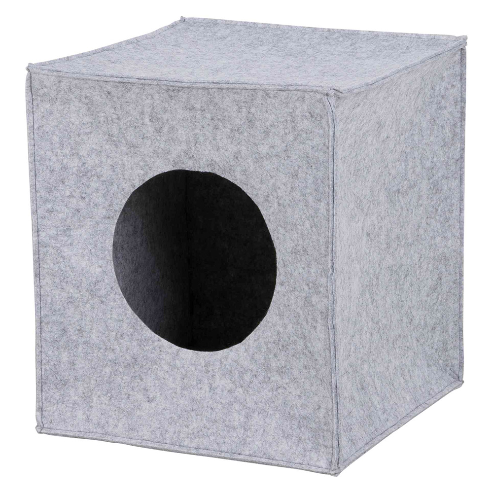 Trixie, filcowa budka dla kota Anton - Dł. x szer. x wys.: 37 x 33 x 33 cm miniaturka