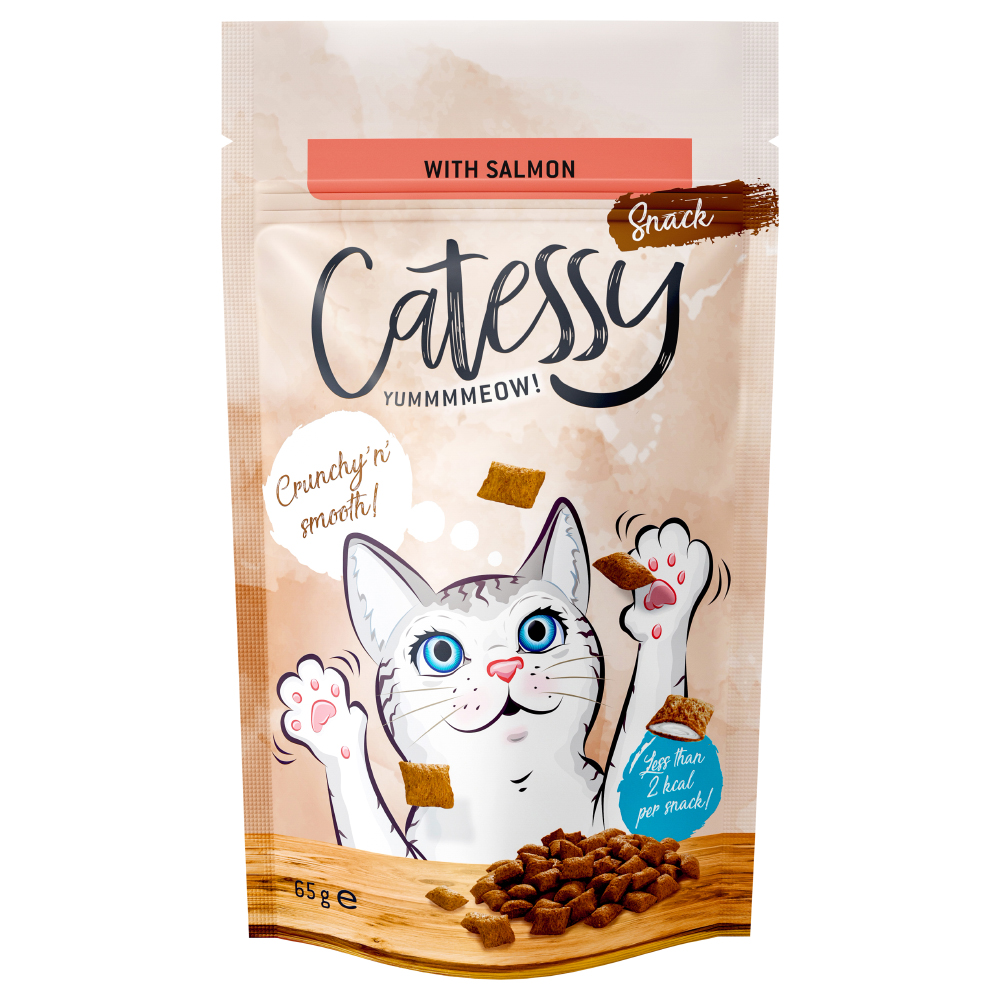 Korzystny pakiet Catessy chrupiący przysmak, 3 x 65 g - Z łososiem