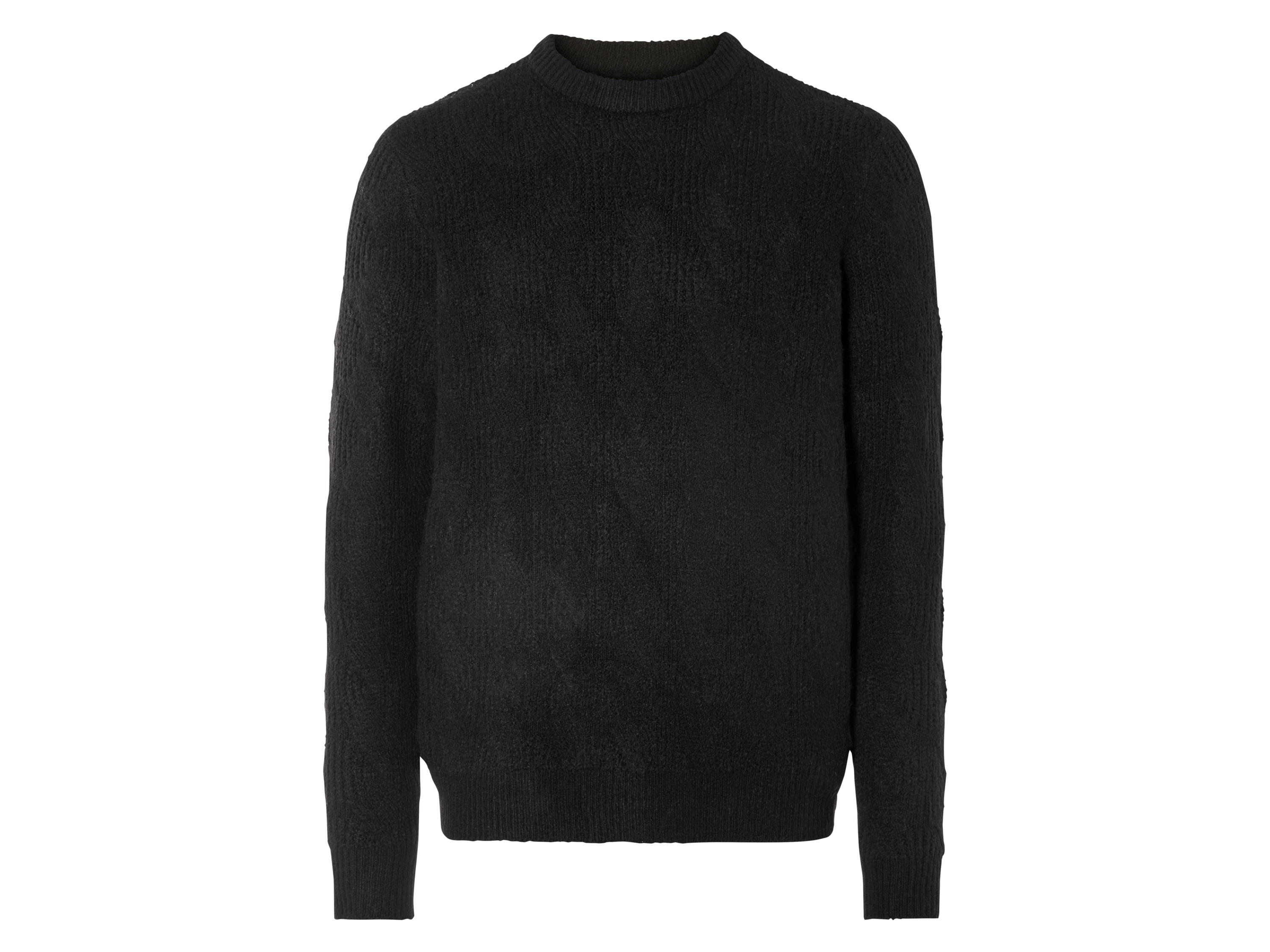 LIVERGY® Sweter męski z grubej dzianiny (Czarny, L(52/54))
