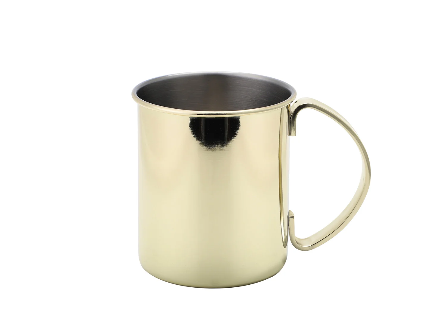 ECHTWERK Zestaw kubków do Moscow Mule ze stali nierdzewnej (2 elementy, 1000 ml, Złoty)