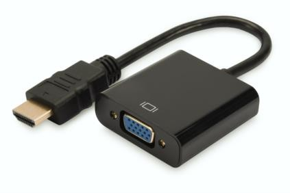 Adapter audio-video Digitus HDMI typ A do VGA, FHD, 3.5mm MiniJack