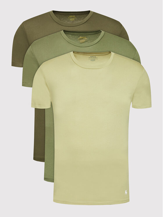 Polo Ralph Lauren Komplet t-shirtów 714830304013 Zielony Regular Fit