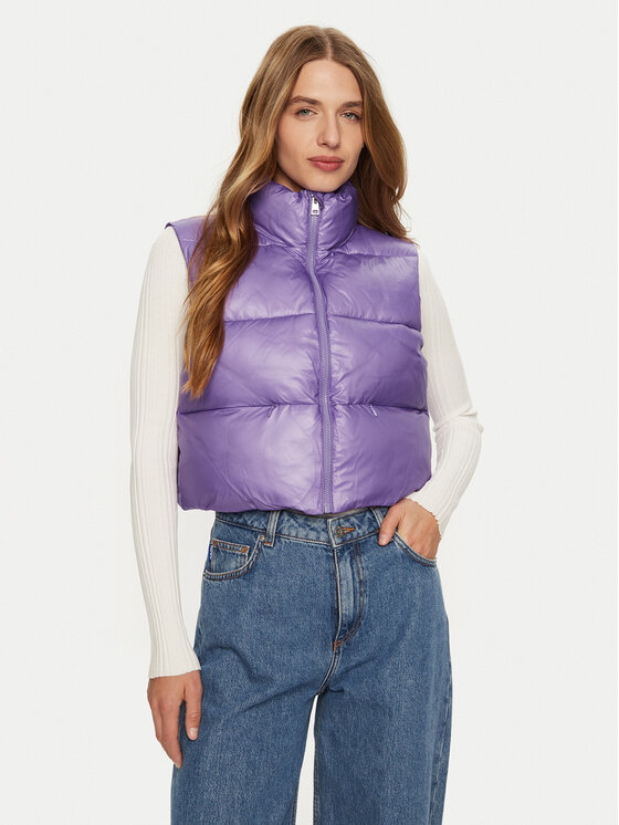 REPLAY Bezrękawnik W7856 .000.84988 Fioletowy Regular Fit