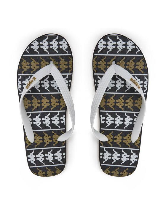 Kappa Japonki 371D2UW White - Black - Green Military Kolorowy
