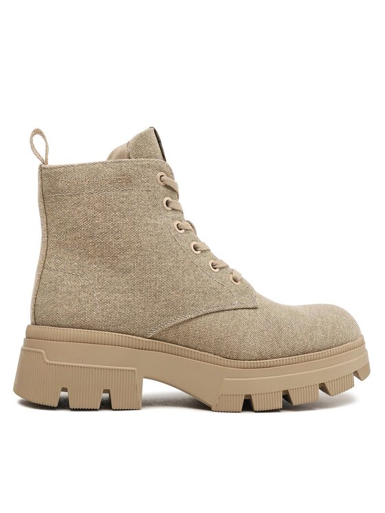 Calvin Klein Jeans Trapery Chunky Combat Laceup Boot Co YW0YW01239 Beżowy