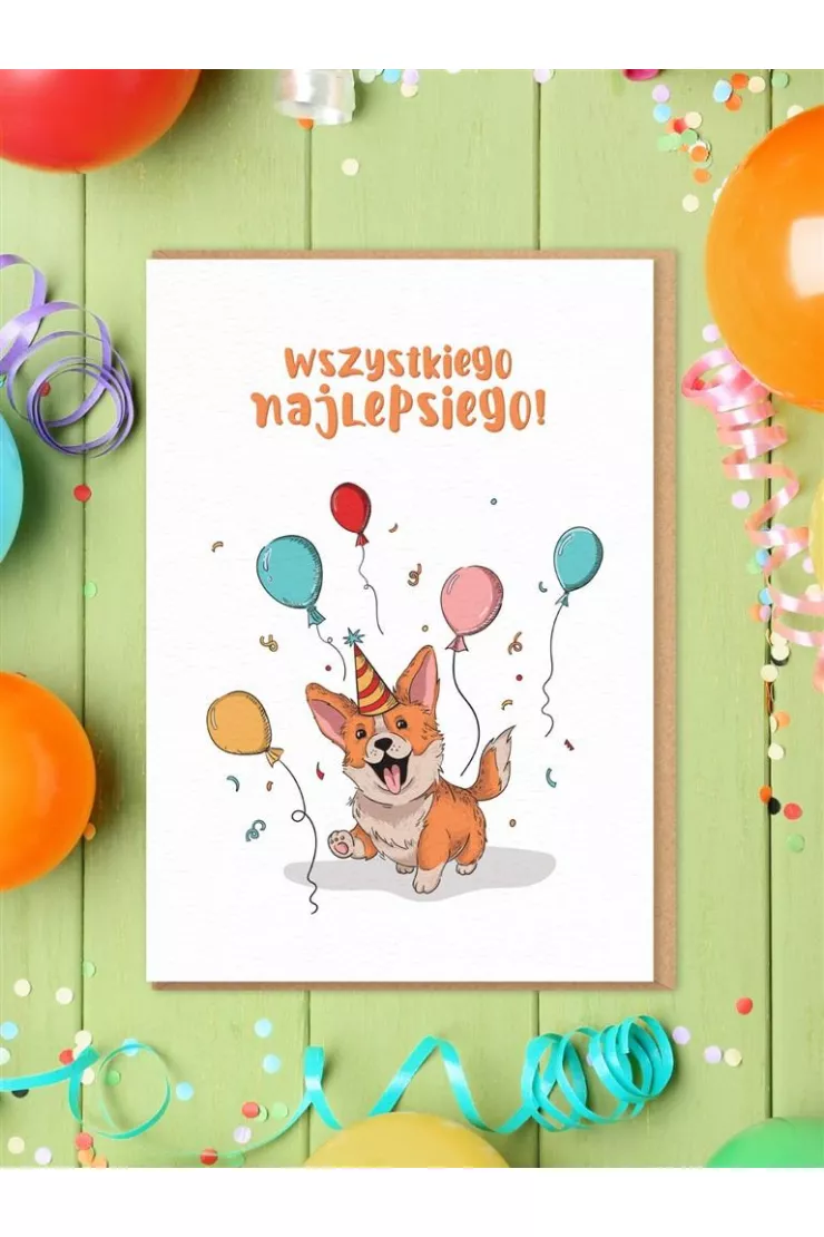 Karnet Urodziny - Wszystkiego nalepsiego