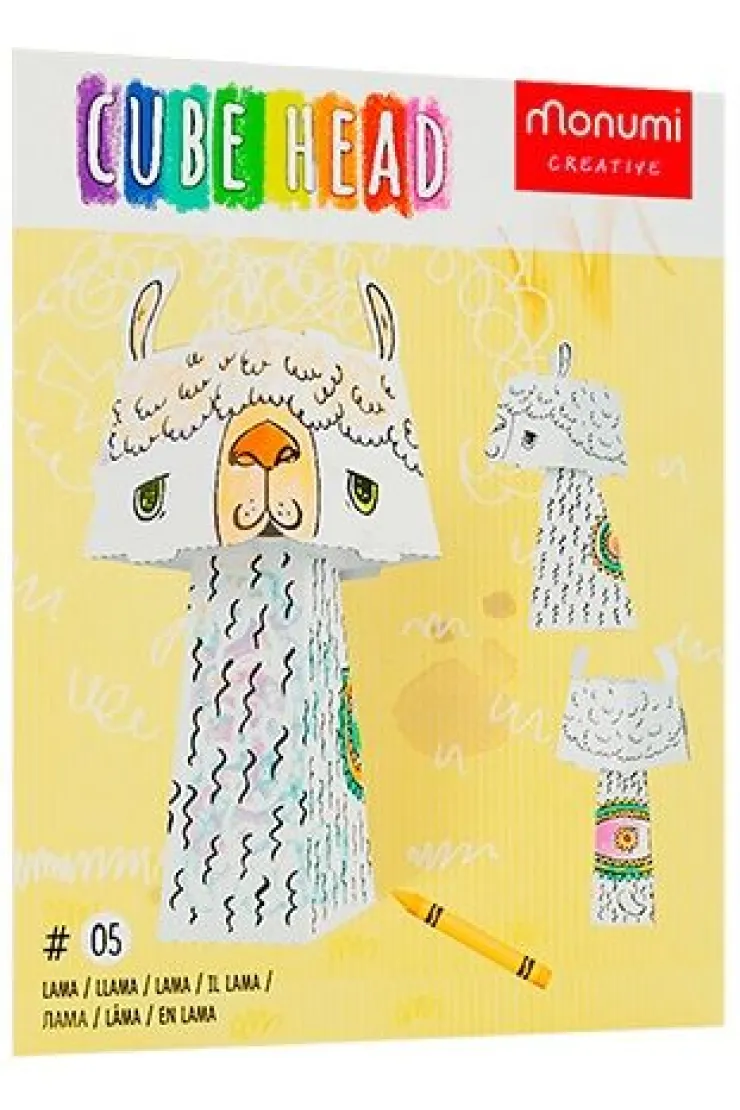 Kolorowanka CubeHead 3D, "Lama", Normal