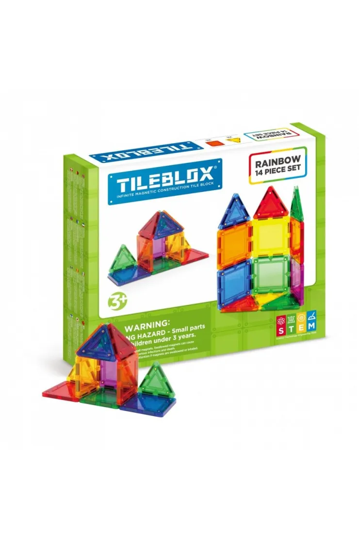  Tileblox zestaw tęczowy 14el
