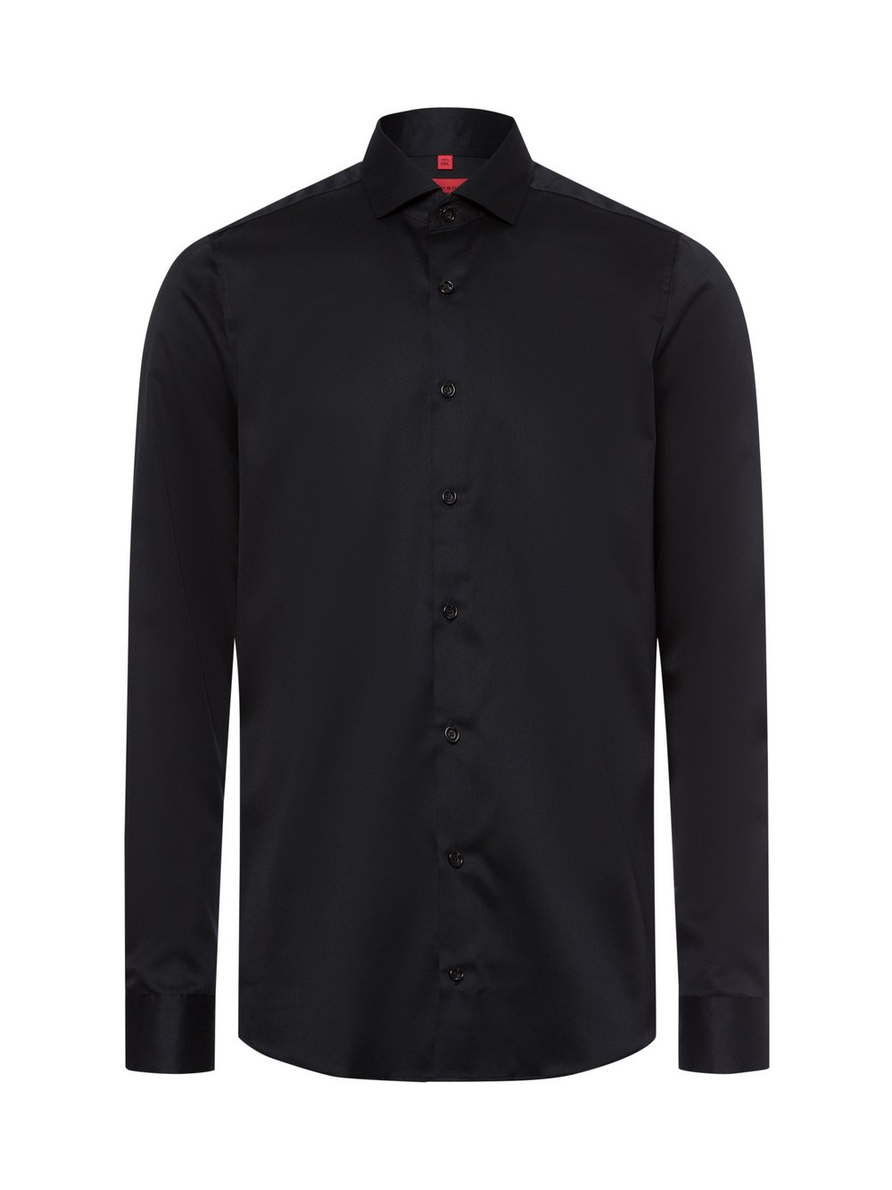 Finshley & Harding Męska koszula biznesowa - non-iron Mężczyźni Slim Fit Bawełna czarny, 43