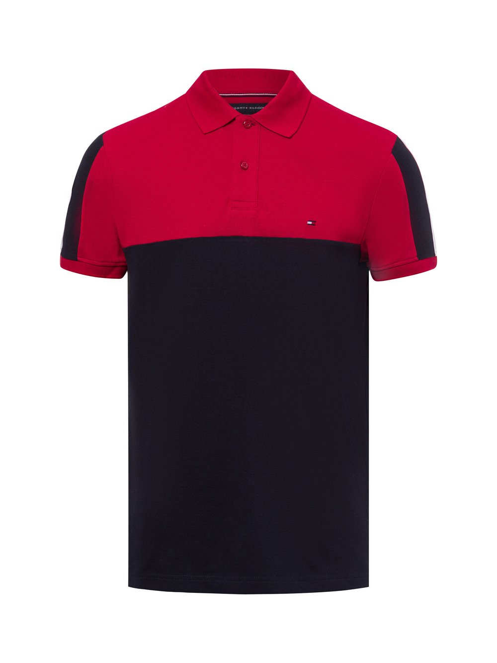 Tommy Hilfiger Męska koszulka polo Mężczyźni Bawełna niebieski|czerwony|biały, XXL