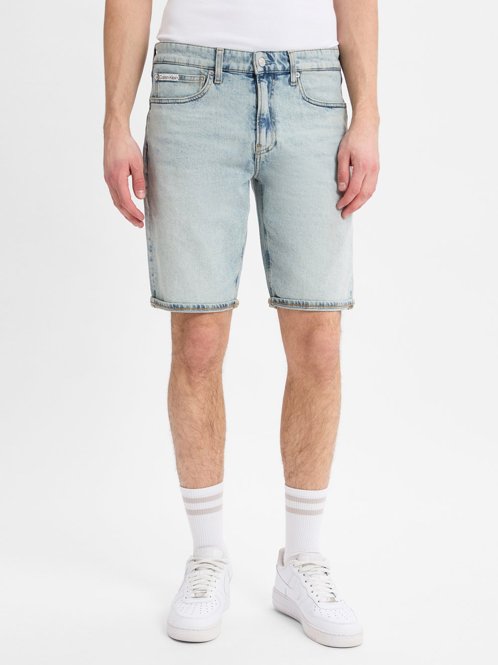 Calvin Klein Jeans Męskie szorty dżinsowe Mężczyźni Bawełna niebieski, 30