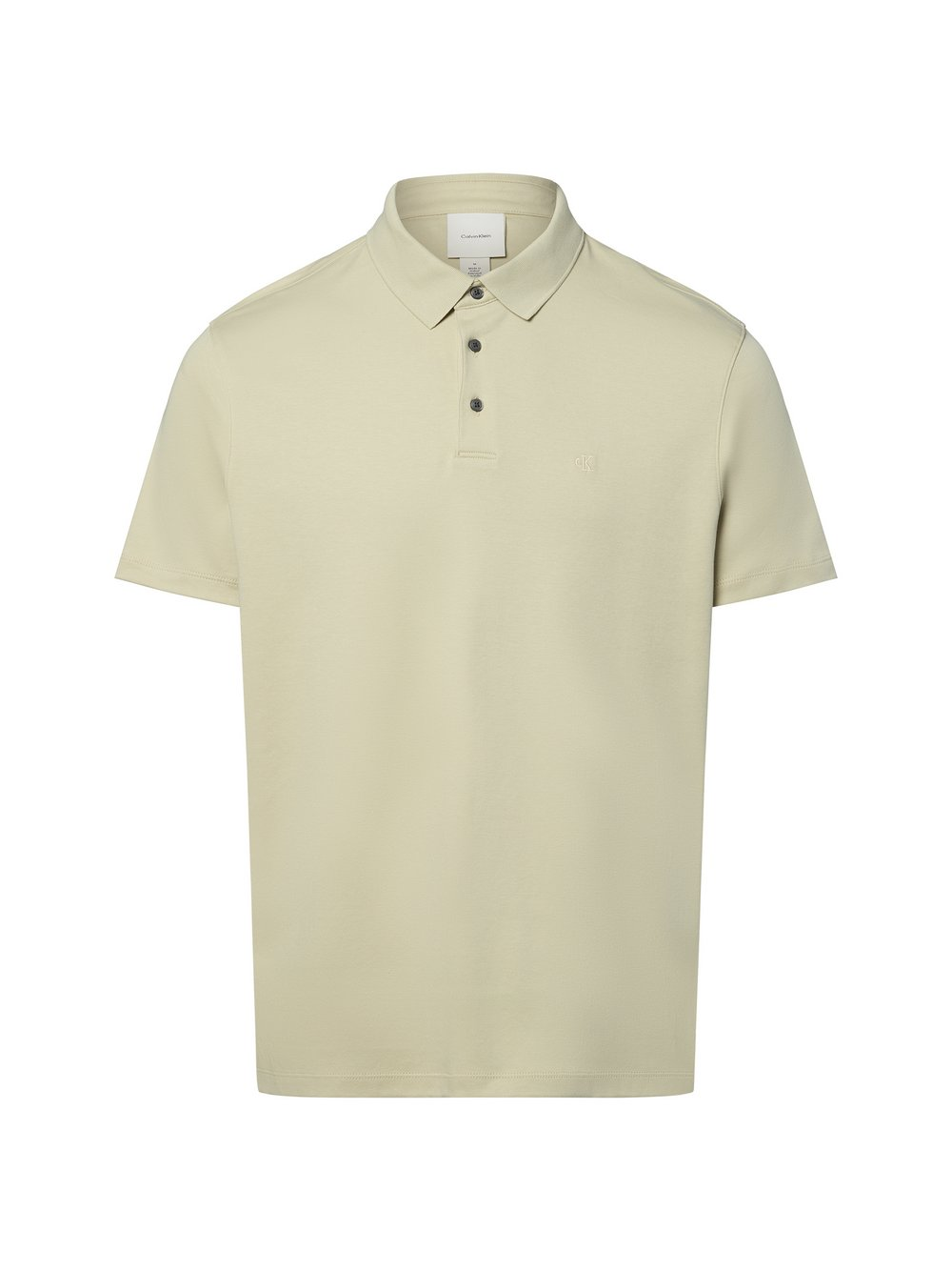 Calvin Klein Męska koszulka polo Mężczyźni Bawełna zielony, XL