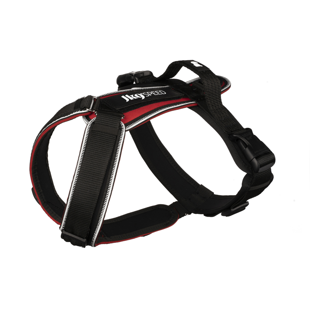 Julius-K9 szelki dla psa Speed, czerwone - Rozmiar L: obw. klatki piersiowej 70-85 cm