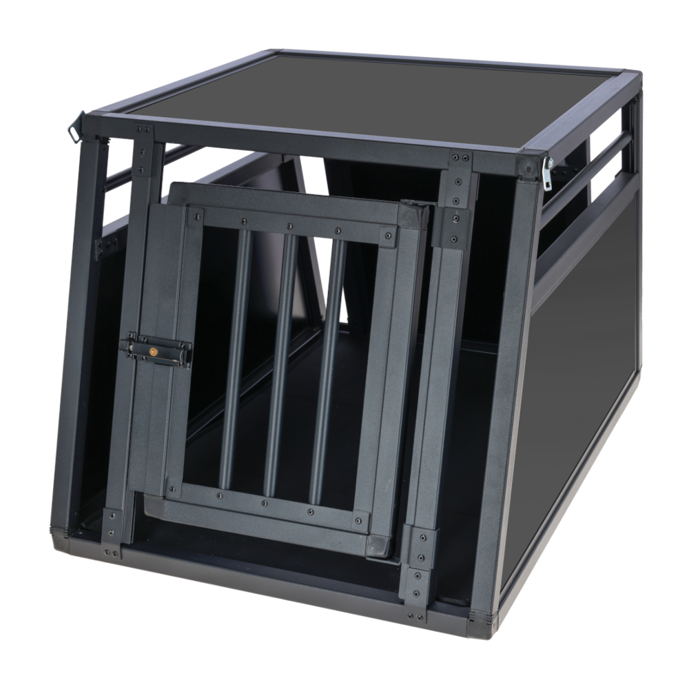 Kerbl Pet aluminiowy transporter Vacation, grafitowy - Szer. x gł. x wys.: 55 x 77 x 50 cm