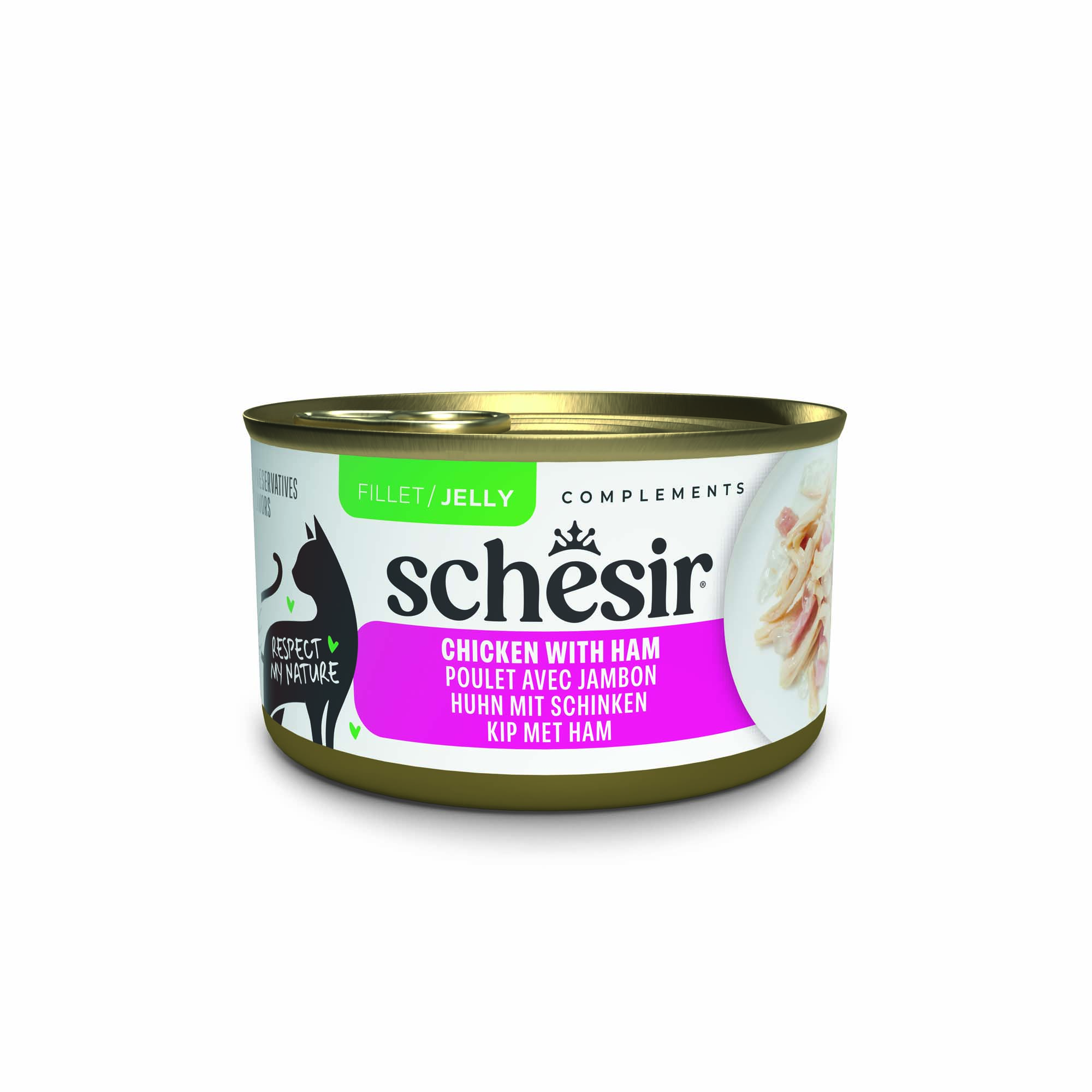 Korzystny pakiet Schesir Complements w galarecie, 24 x 70 g - Kurczak z szynką