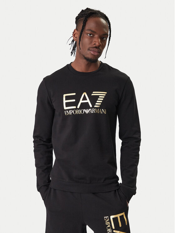 EA7 Emporio Armani Bluza 7M002278 AF22266 MC004 Czarny Regular Fit