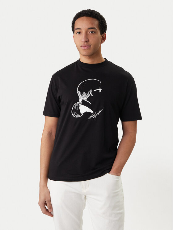 KARL LAGERFELD T-Shirt 755146 562224 Czarny Loose Fit