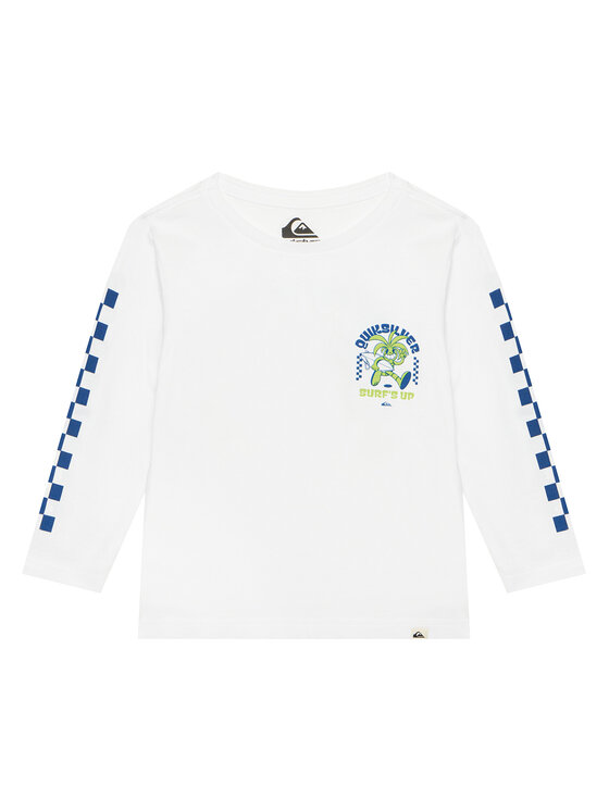 Quiksilver T-Shirt Ev Bloomsday EQKZT03572 Biały Regular Fit