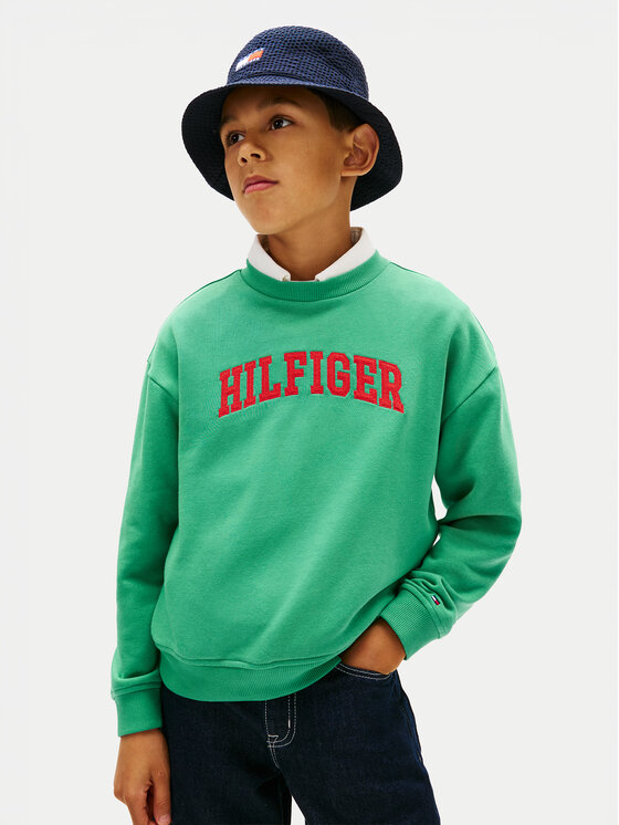 Tommy Hilfiger Bluza KB0KB10404 Zielony Regular Fit