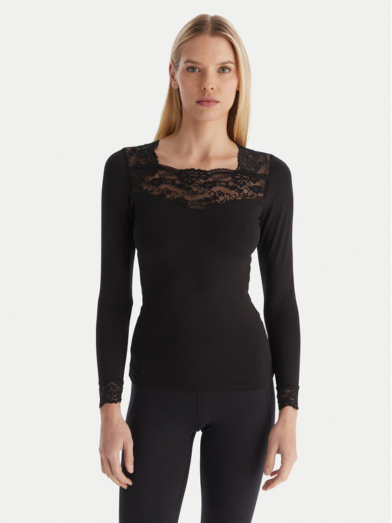 Ysabel Mora Bielizna termoaktywna górna 70005 Czarny Slim Fit