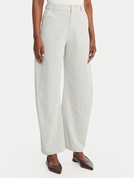 Eleh Spodnie materiałowe SS260146 Błękitny Regular Fit